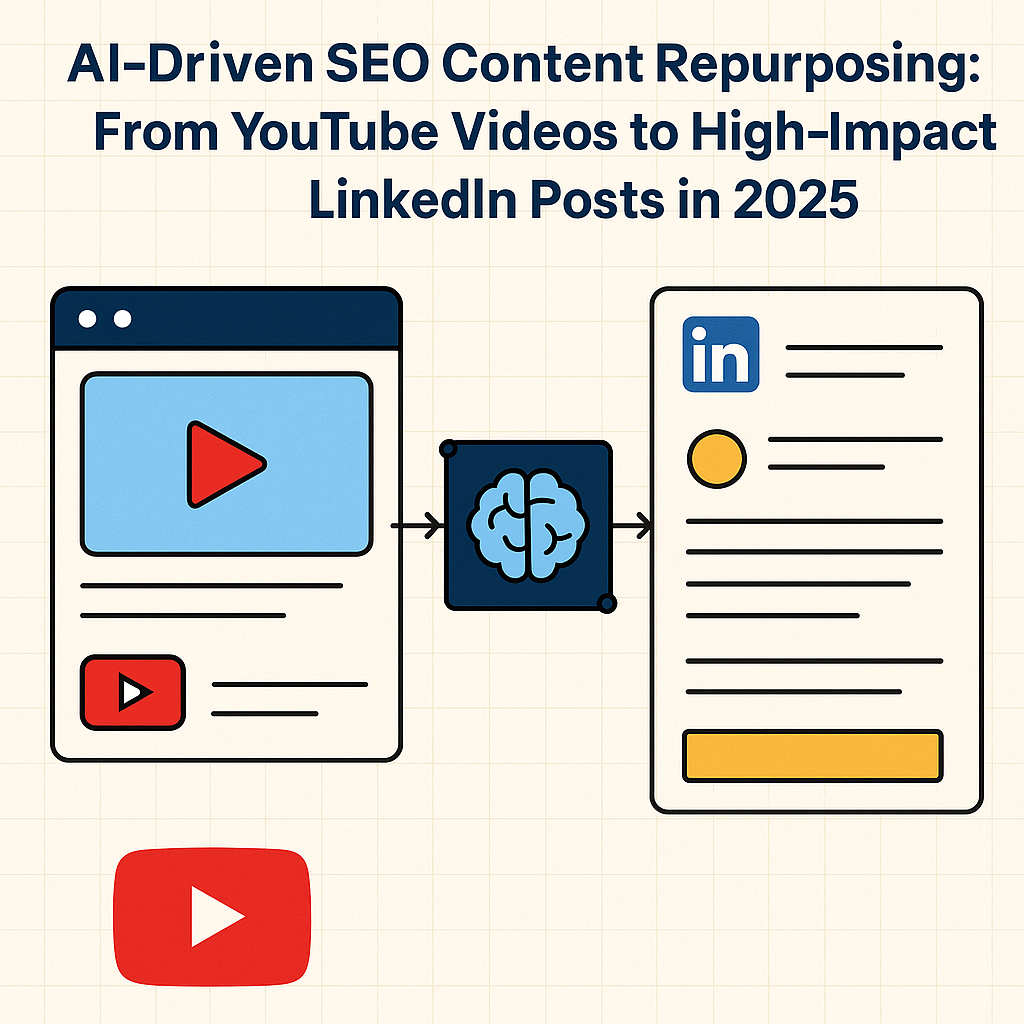 SEO Repurposing of 2025 YouTube Videos with AI: Repurposed as Highly Impactful LinkedIn Posts