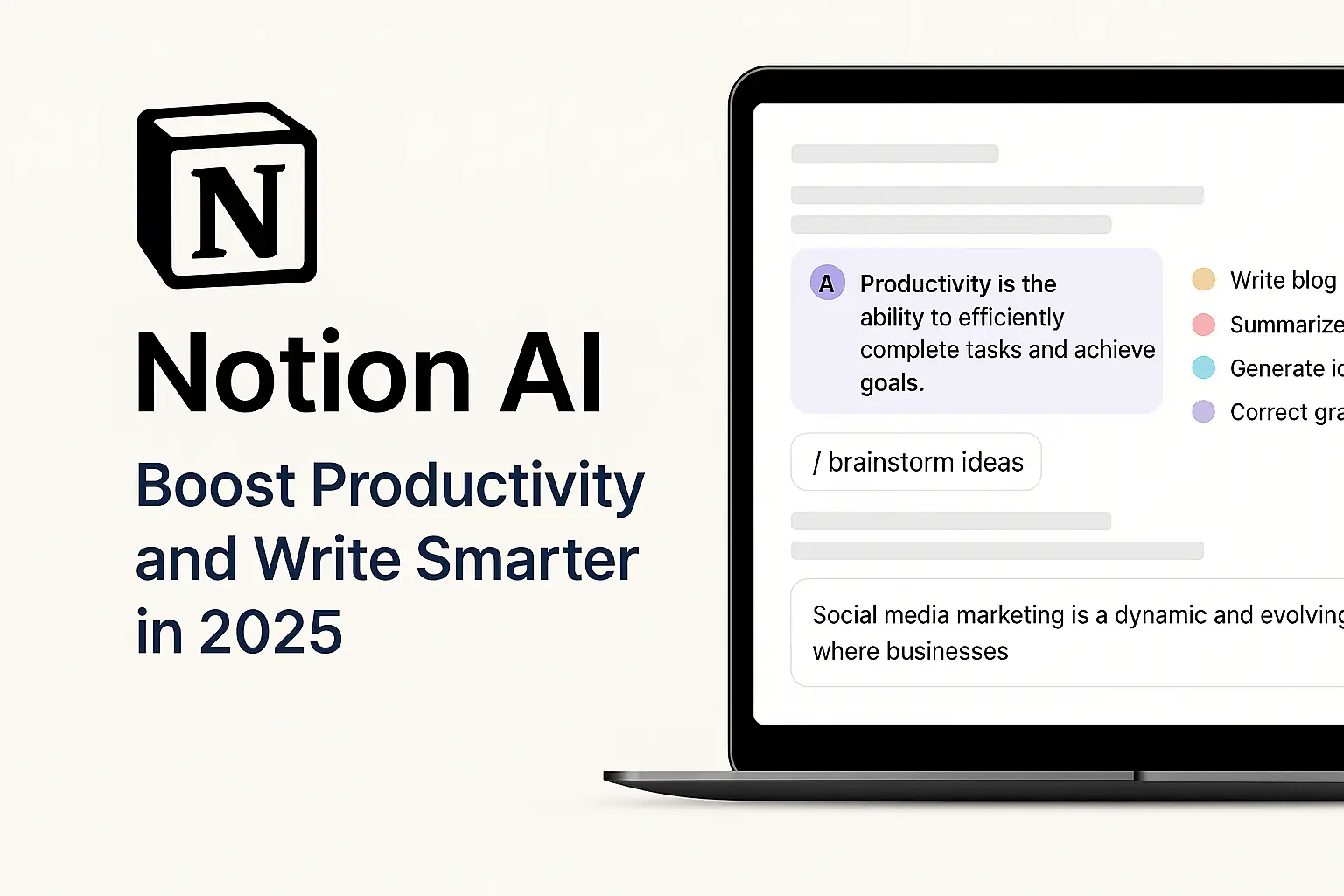 Notion AI – Best Productivity and Writing Tool in 2025