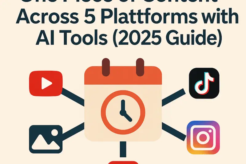 How to Schedule One Piece of Content Across 5 Platforms with AI Tools (2025 Guide)